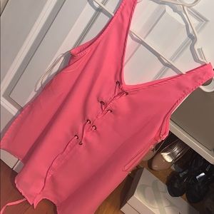 Hot pink tank